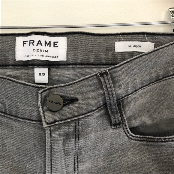 Frame faded gray jeans distressed knee size 25 - Picture 5 of 6